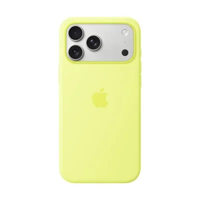 სილიკონის ქეისი Neon Yellow iPhone 17-ისთვის
