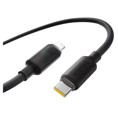 Baseus Foamed Silicone Fast Charging Data Cable USB-C to iP 20W Cosmic Black 1m