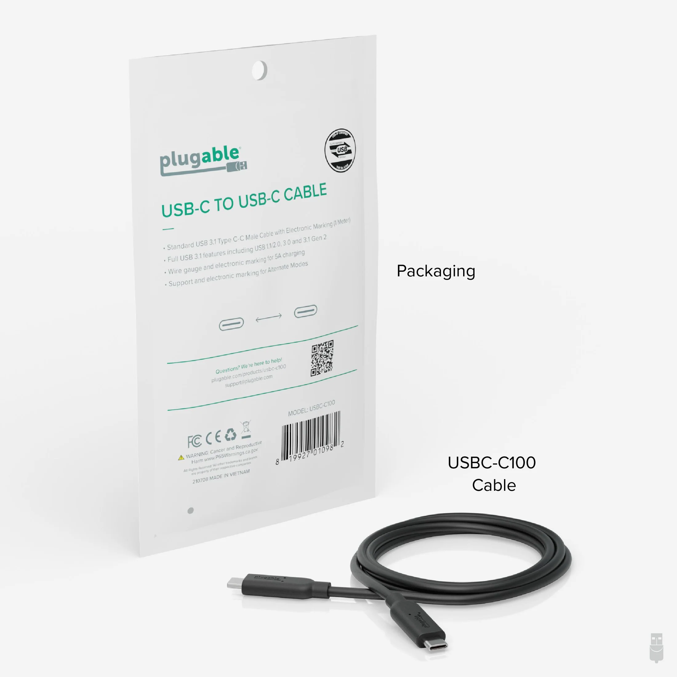 USB-C to USB-C Cable