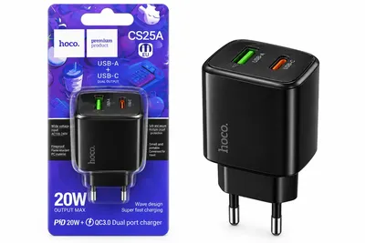 Hoco CS25A Rico PD20W+QC3.0 charger(EU)
