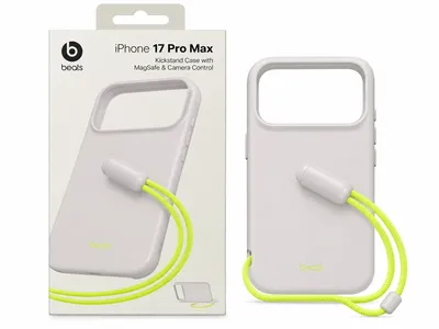 iPhone 17 Pro Max Beats Kickstand Case with Rope – Limestone