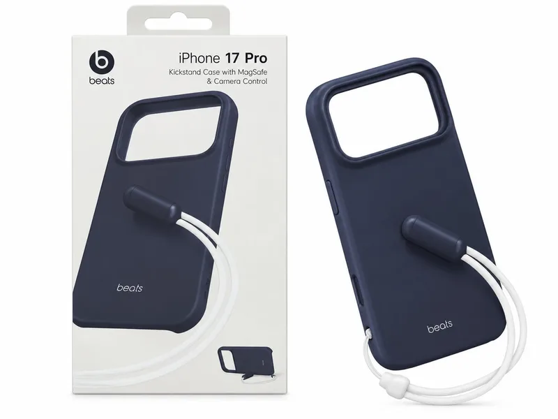 iPhone 17 Pro Beats Kickstand Case with Rope – Bedrock Blue
