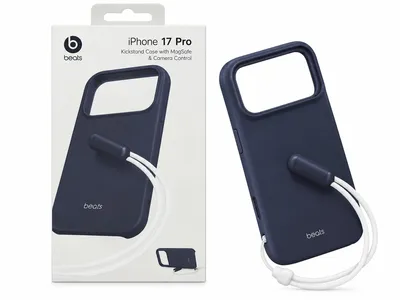 iPhone 17 Pro Beats Kickstand Case with Rope – Bedrock Blue