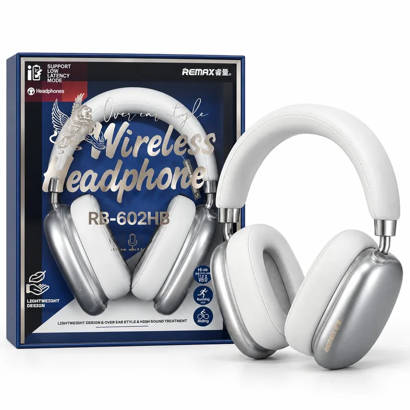 Remax RB-602HB Wireless Headphones - Silver