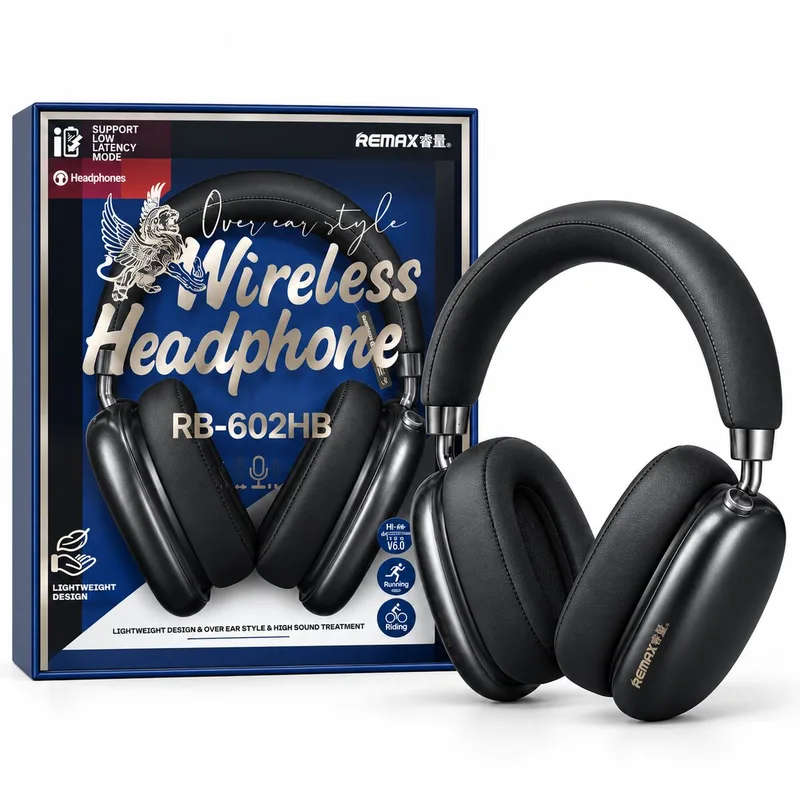 Remax RB-602HB Wireless Headphones - Black