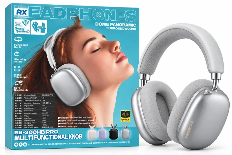 Remax RB-300HB Pro Wireless Headphones - Silver