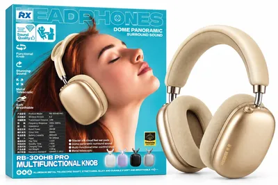 Remax RB-300HB Pro Wireless Headphones - Golden