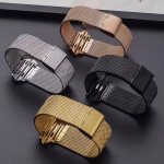 Apple Watch Band Metal BD-21 შავი-ოქრო - Image 4