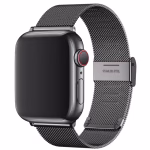Apple Watch Band Metal BD-21 შავი-ოქრო