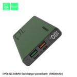 Vdenmenv Power Bank Fully Compatible 22.5W Q.C. 3.0 PD 10 000Mah DP06
