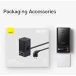 OS-Baseus PowerCombo Digital PowerStrip 2AC+1U+1C+Retractable-C 65W with 1.5m power cord EU Black - Image 2