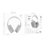 Borofone BO22 Plus Elegant BT headphones Silver - Image 2