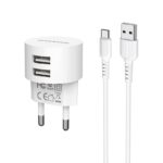 Borofone BA23A Brilliant dual port charger set(Type-C)EU)