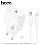 Hoco CS53A Surplus single port PD25W charger set(C to C)(EU)