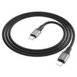 Hoco X86 iP Spear PD silicone charging data cable Black - Image 2