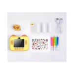 Hoco DV204 Dual-camera children printing camera Yellow - Image 3