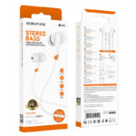 Borofone BM92 Refined universal earphones with microphone White