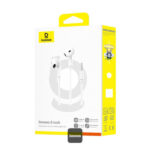 OS-Baseus Encok HZ19 Wired Earphones Moon White - Image 2