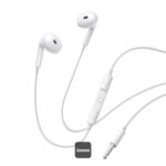 OS-Baseus Encok HZ19 Wired Earphones Moon White
