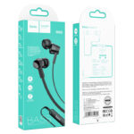 Hoco M86 Oceanic universal earphones with mic Black - Image 2