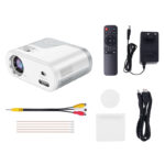 Hoco DT2 smart projector(720P Android version)(EU) gray white - Image 3