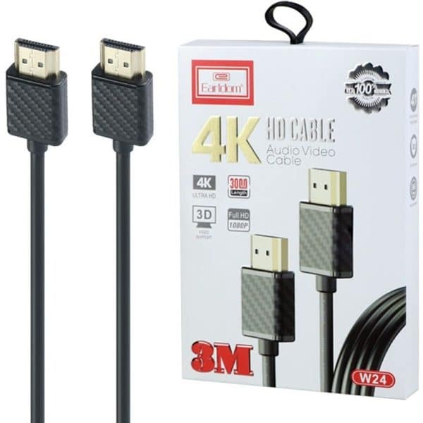Earldom Hdmi Cable 4K 3M ET-W24 3Metres
